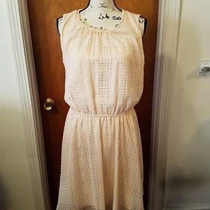 EUC Maison Jules Pink and Gold Polka Dot Dress